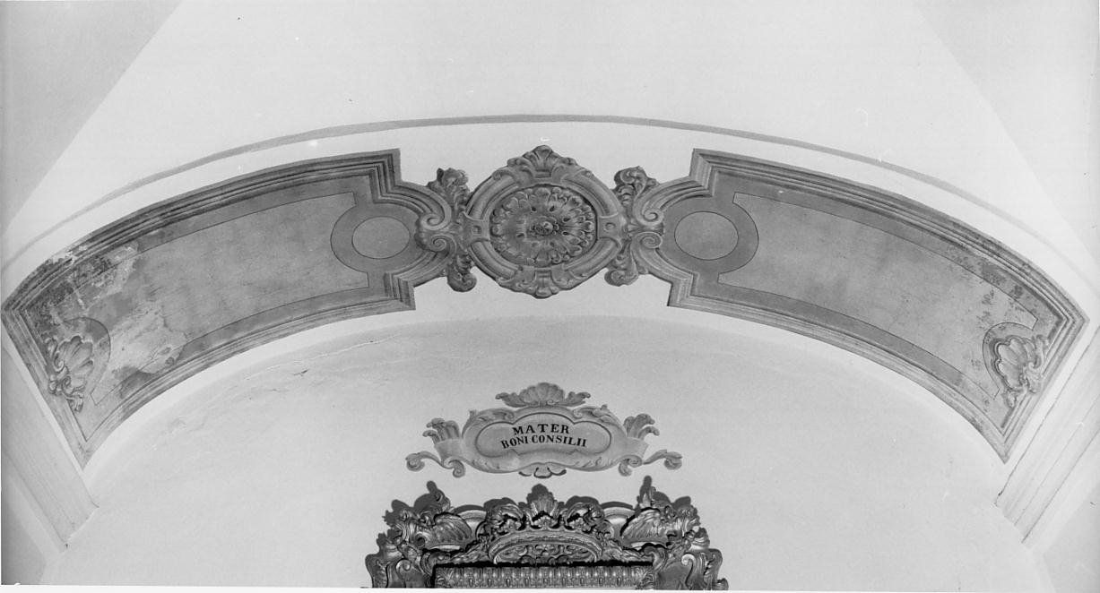 Motivi decorativi geometrici e vegetali (dipinto) - ambito mantovano (sec. XVIII)