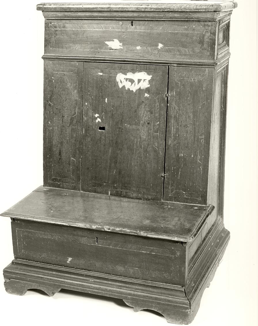 inginocchiatoio, opera isolata - produzione mantovana (ultimo quarto sec. XIX)