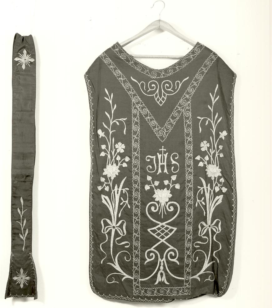 paramento liturgico, insieme - manifattura lombarda (primo quarto sec. XX)