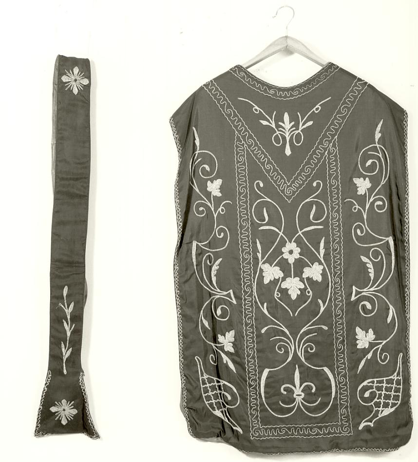 paramento liturgico, insieme - manifattura lombarda (primo quarto sec. XX)