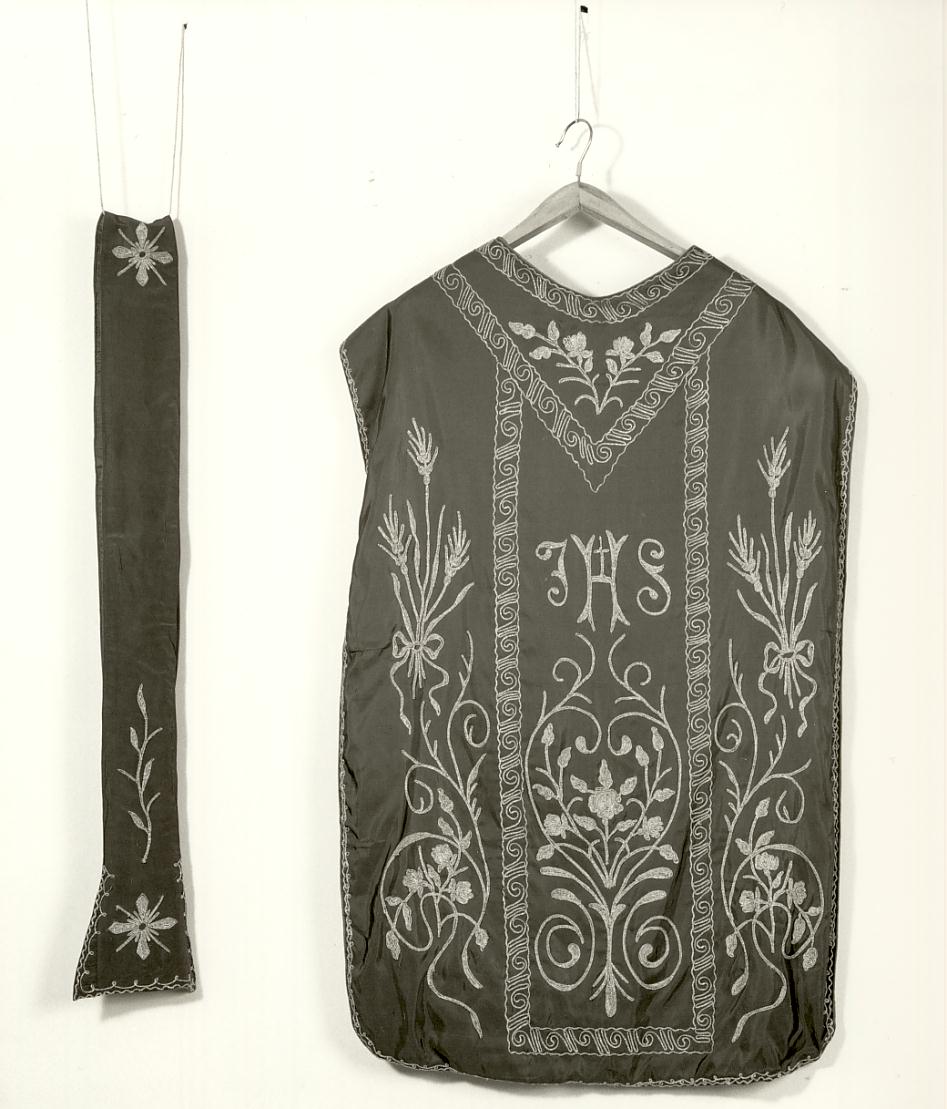 paramento liturgico, insieme - manifattura lombarda (primo quarto sec. XX)