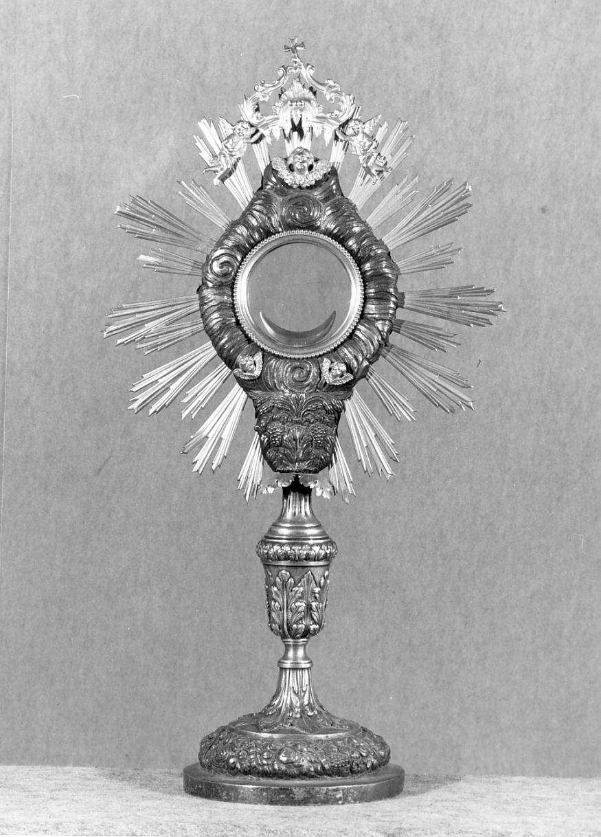 ostensorio - a raggiera - ambito mantovano (sec. XIX)