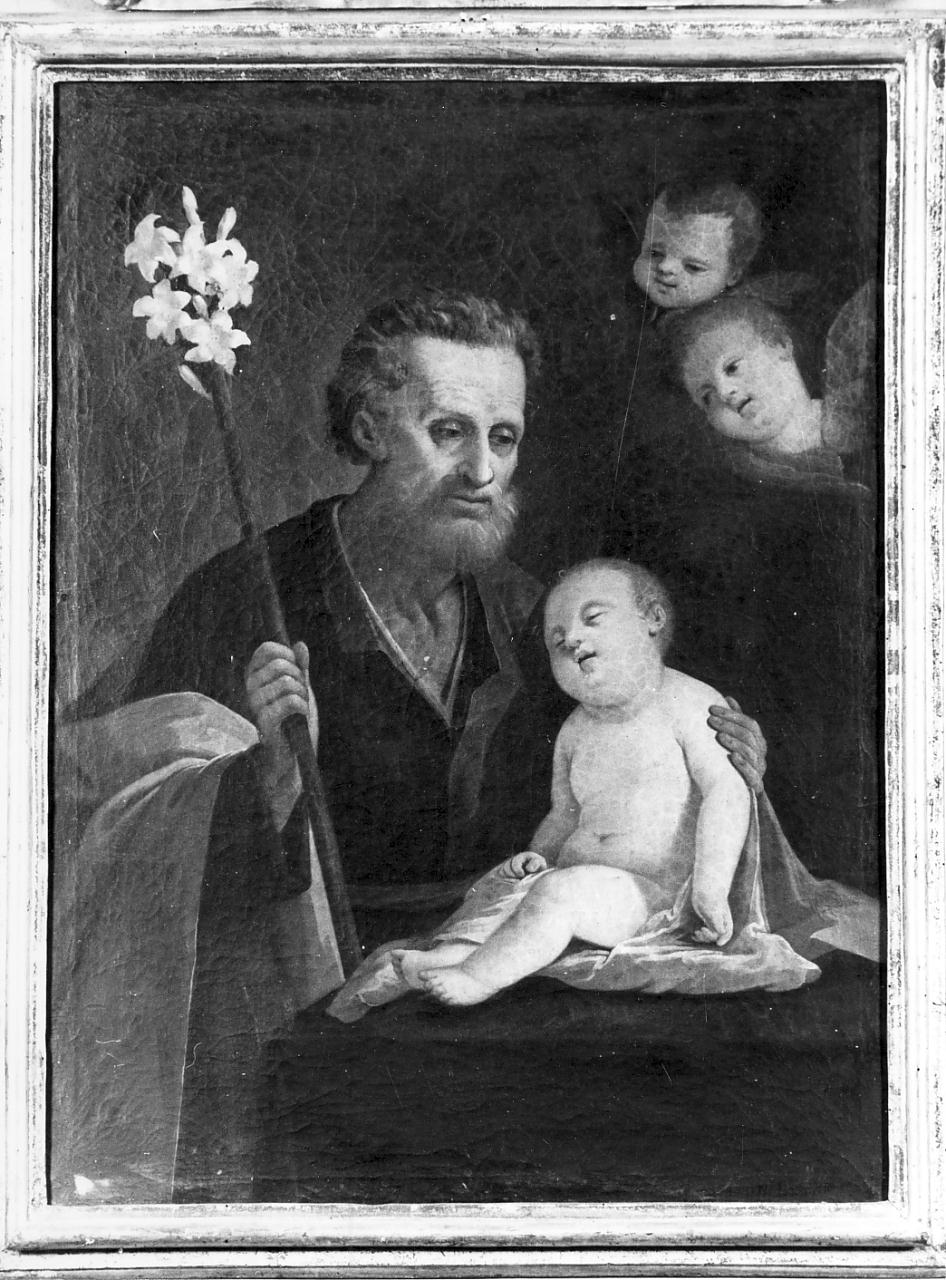 San Giuseppe e Gesù Bambino (dipinto, elemento d'insieme) - ambito lombardo (prima metà sec. XVIII)