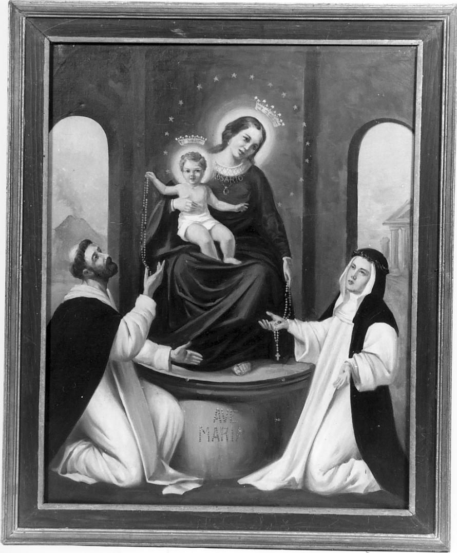 Madonna di Pompei, Madonna del Rosario (dipinto, opera isolata) - ambito cremonese (prima metà sec. XX)