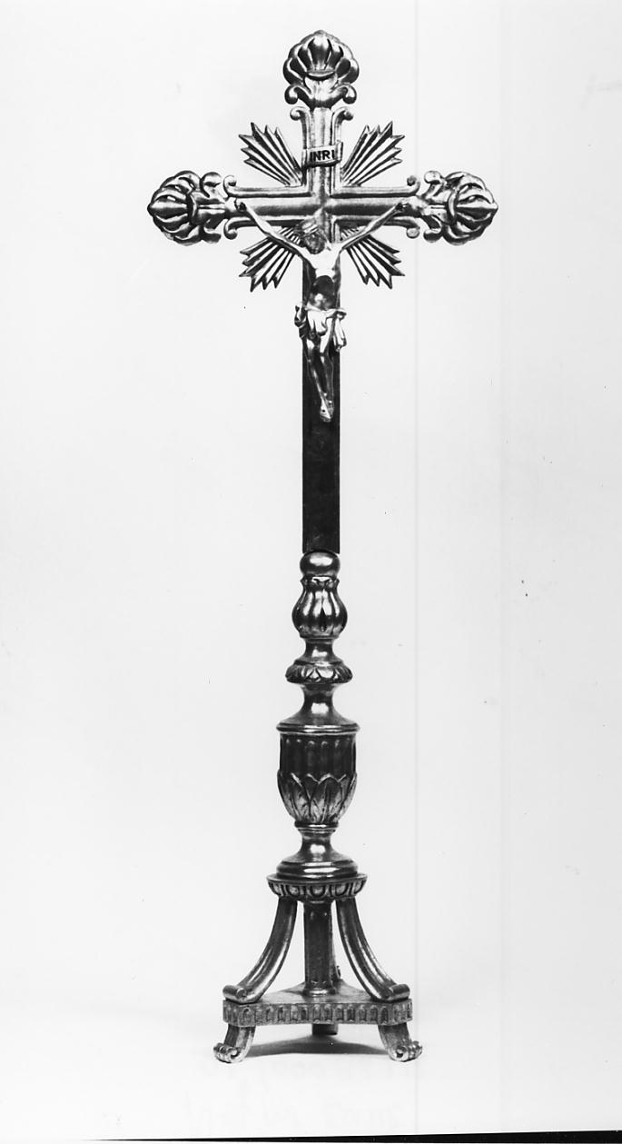 croce d'altare, elemento d'insieme - manifattura cremonese (prima metà sec. XIX)