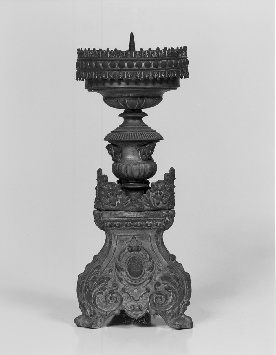 candelabro, elemento d'insieme - manifattura lombarda (seconda metà sec. XIX)