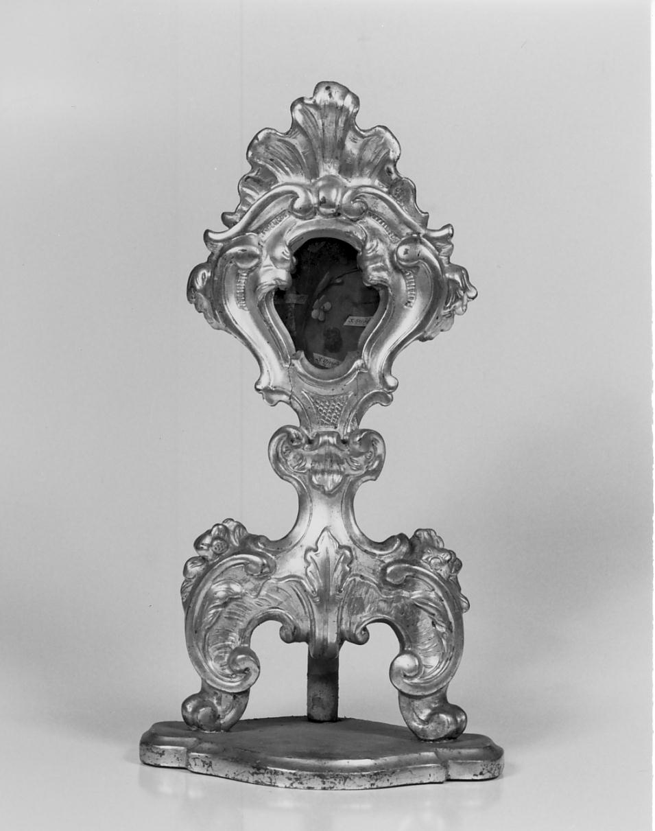 reliquiario - a ostensorio, serie - manifattura lombarda (seconda metà sec. XVIII)