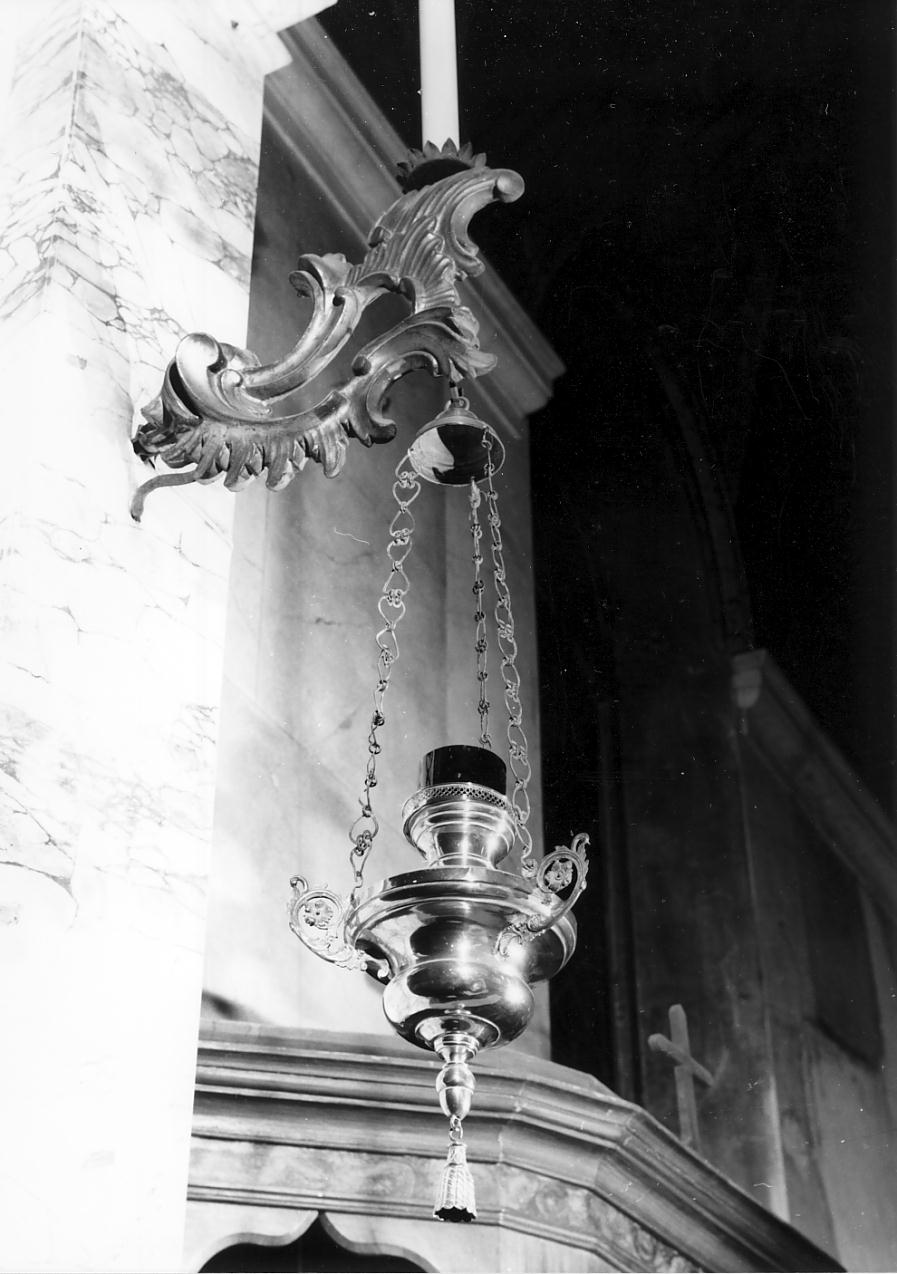 lampada pensile, serie - produzione lombarda (seconda metà sec. XIX)