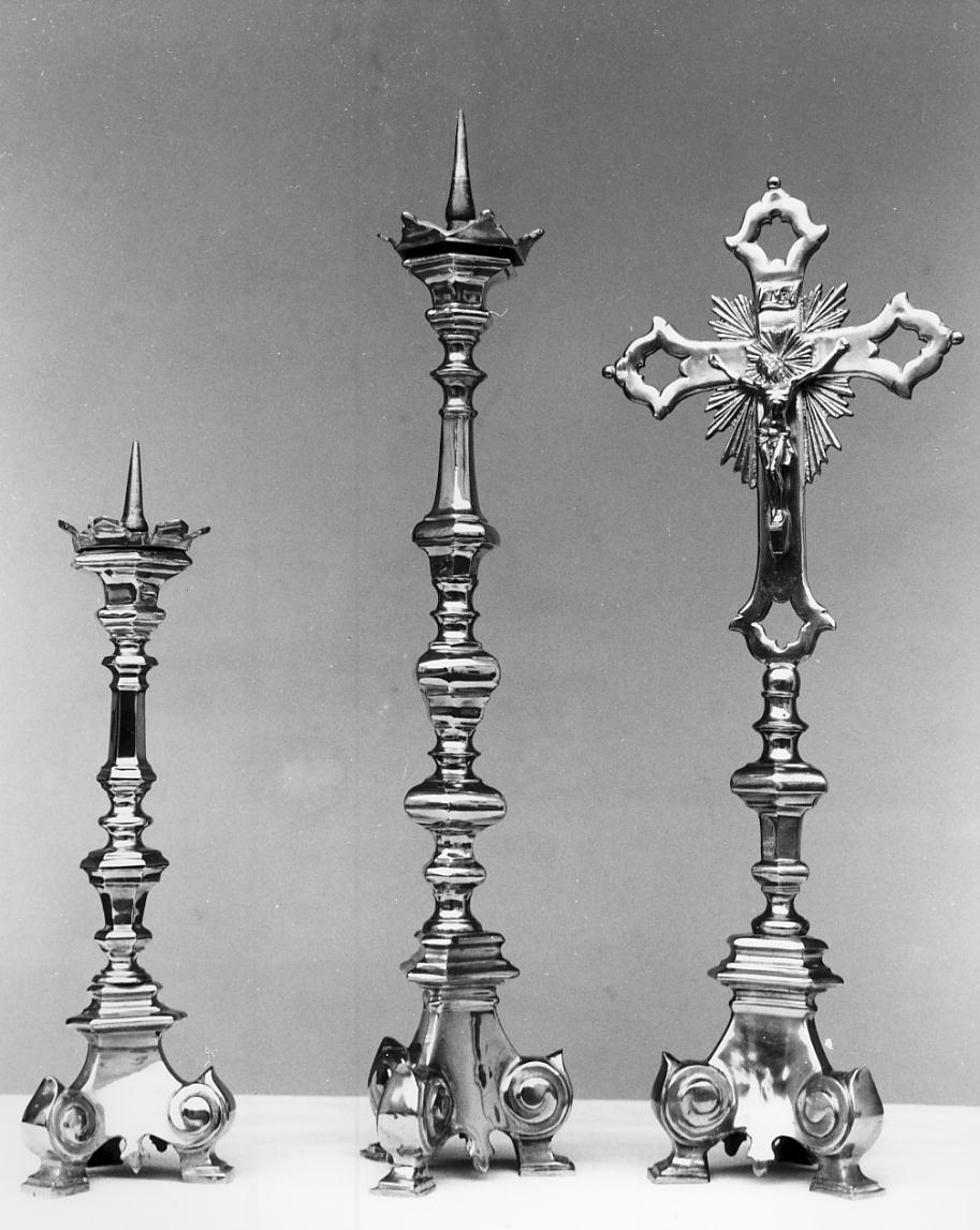croce d'altare, elemento d'insieme - produzione lombarda (fine sec. XIX)