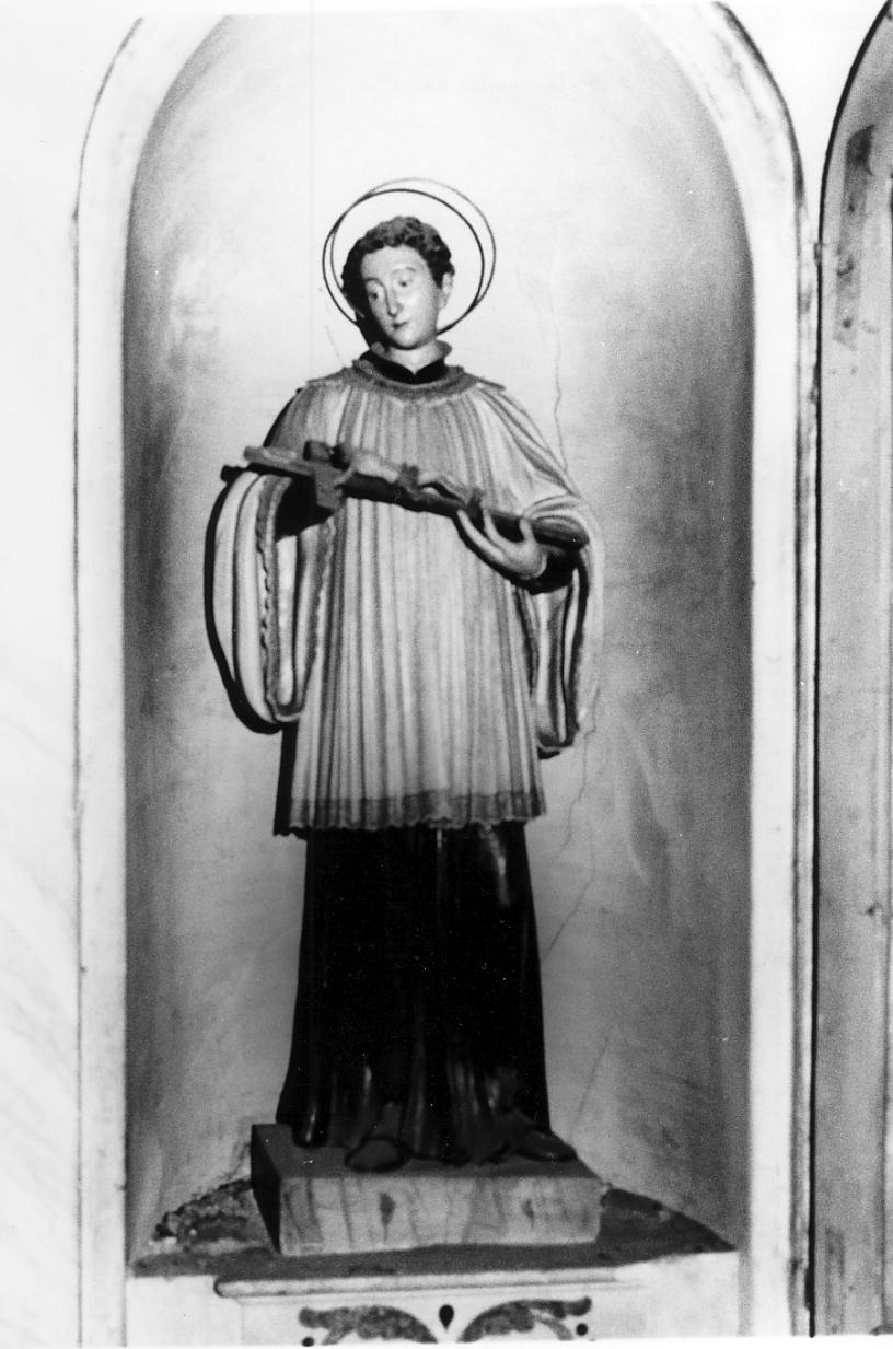 San Luigi Gonzaga (statua, opera isolata) - produzione lombarda (prima metà sec. XIX)