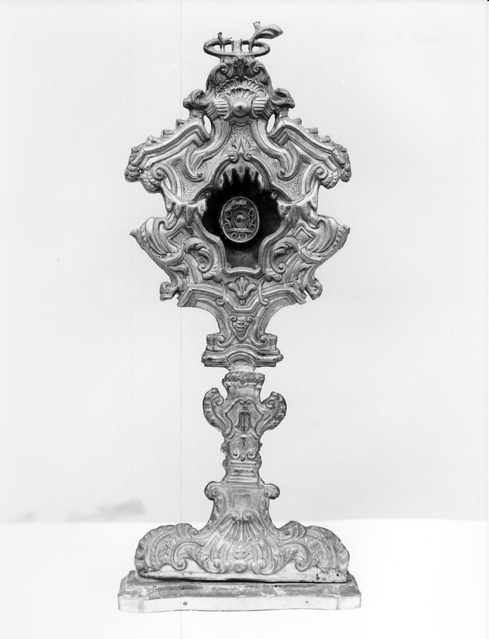 reliquiario - a ostensorio, opera isolata - produzione lombarda (sec. XVIII)