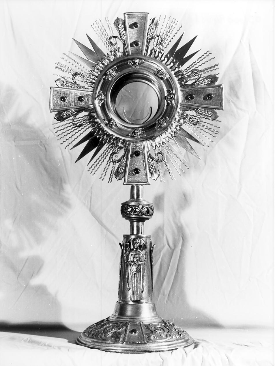 ostensorio - a raggiera, opera isolata - produzione lombarda (prima metà sec. XX)