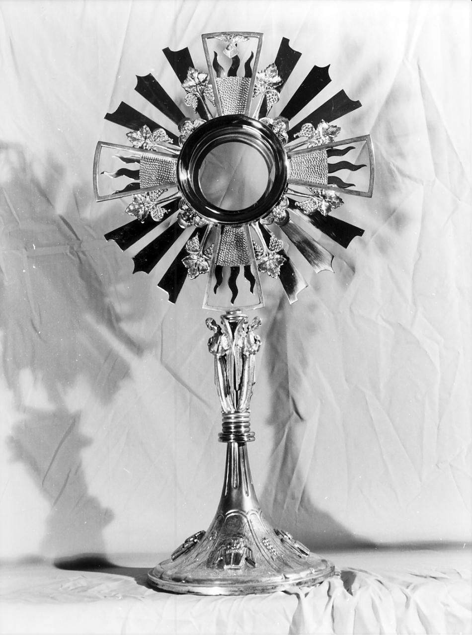 ostensorio - a raggiera, opera isolata - produzione lombarda (prima metà sec. XX)