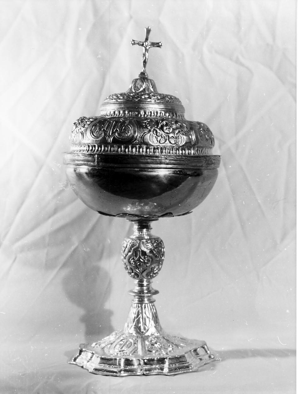 pisside, opera isolata - produzione lombarda (prima metà sec. XVIII)