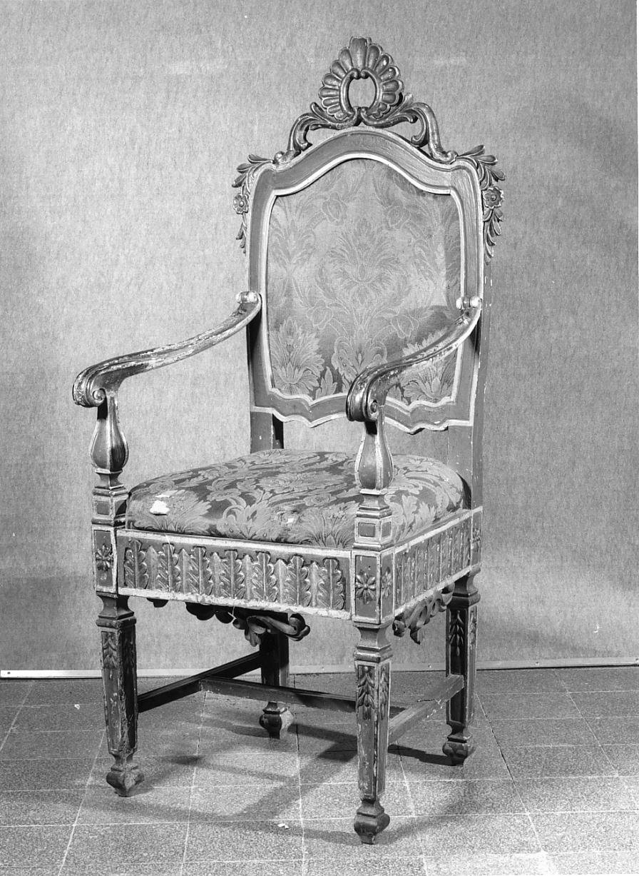 poltrona - ambito mantovano (seconda metà sec. XVIII)
