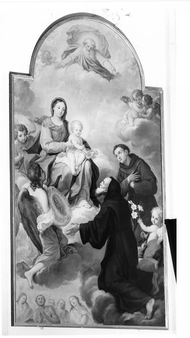 Madonna con Bambino, San Francesco di Paola e Sant'Antonio da Padova (dipinto) - ambito mantovano (seconda metà sec. XVIII)