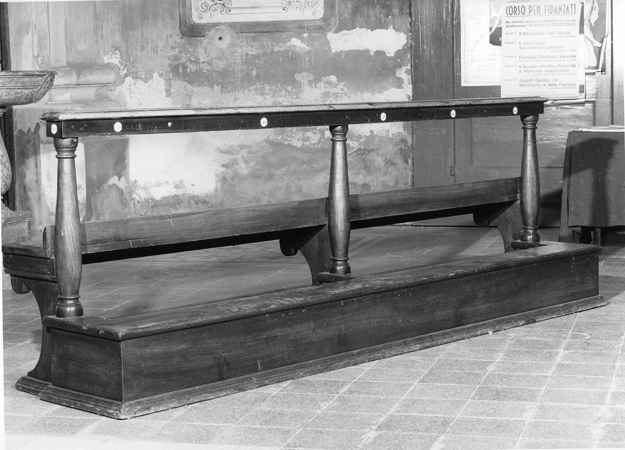 banco da chiesa - ambito mantovano (sec. XX)
