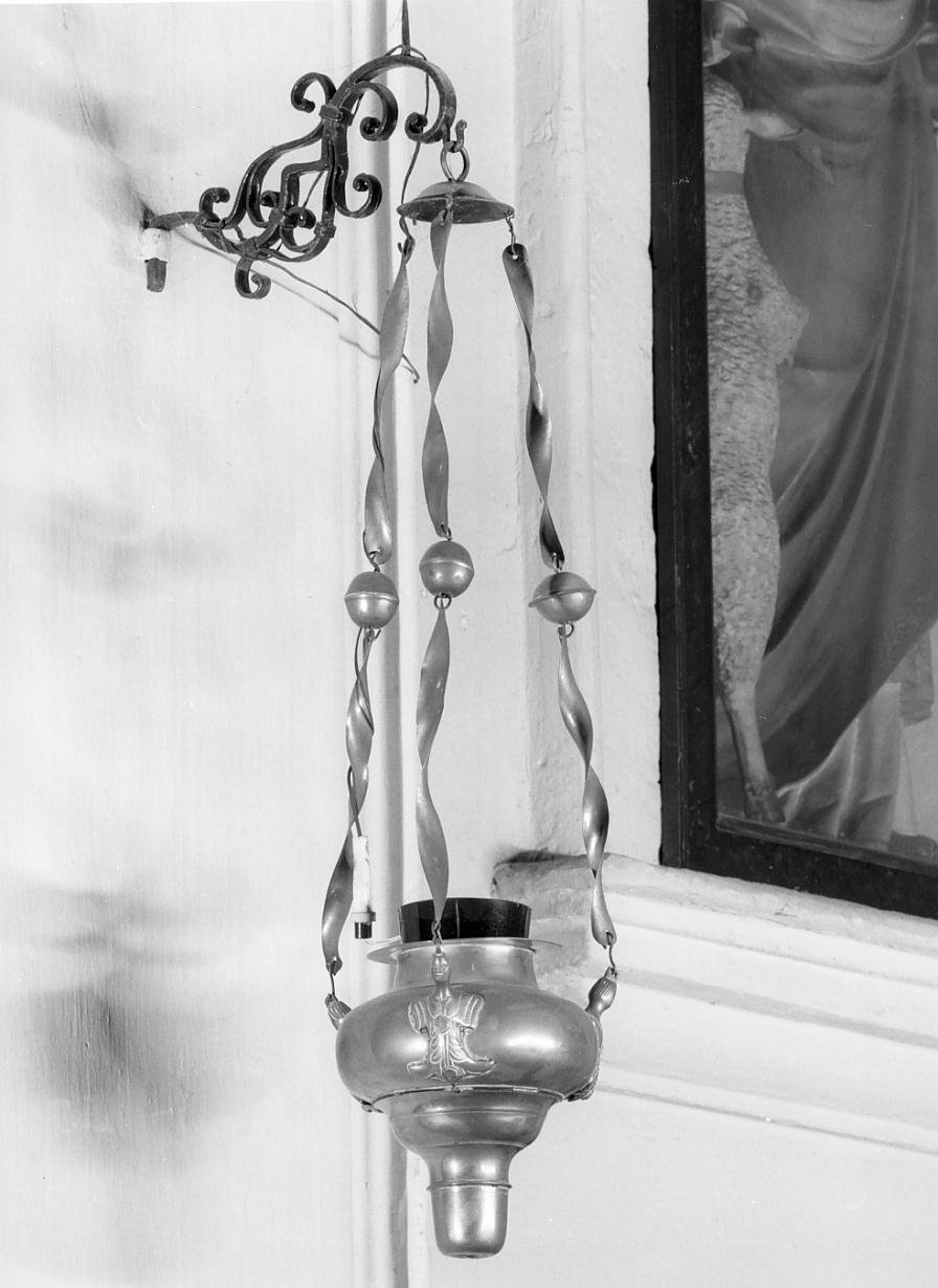 lampada pensile - ambito mantovano (seconda metà sec. XIX)