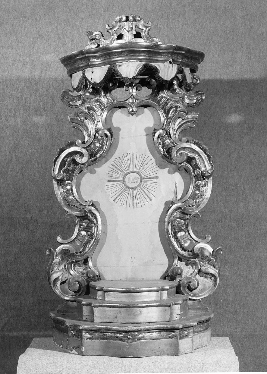tronetto per esposizione eucaristica - ambito mantovano (seconda metà sec. XVIII)