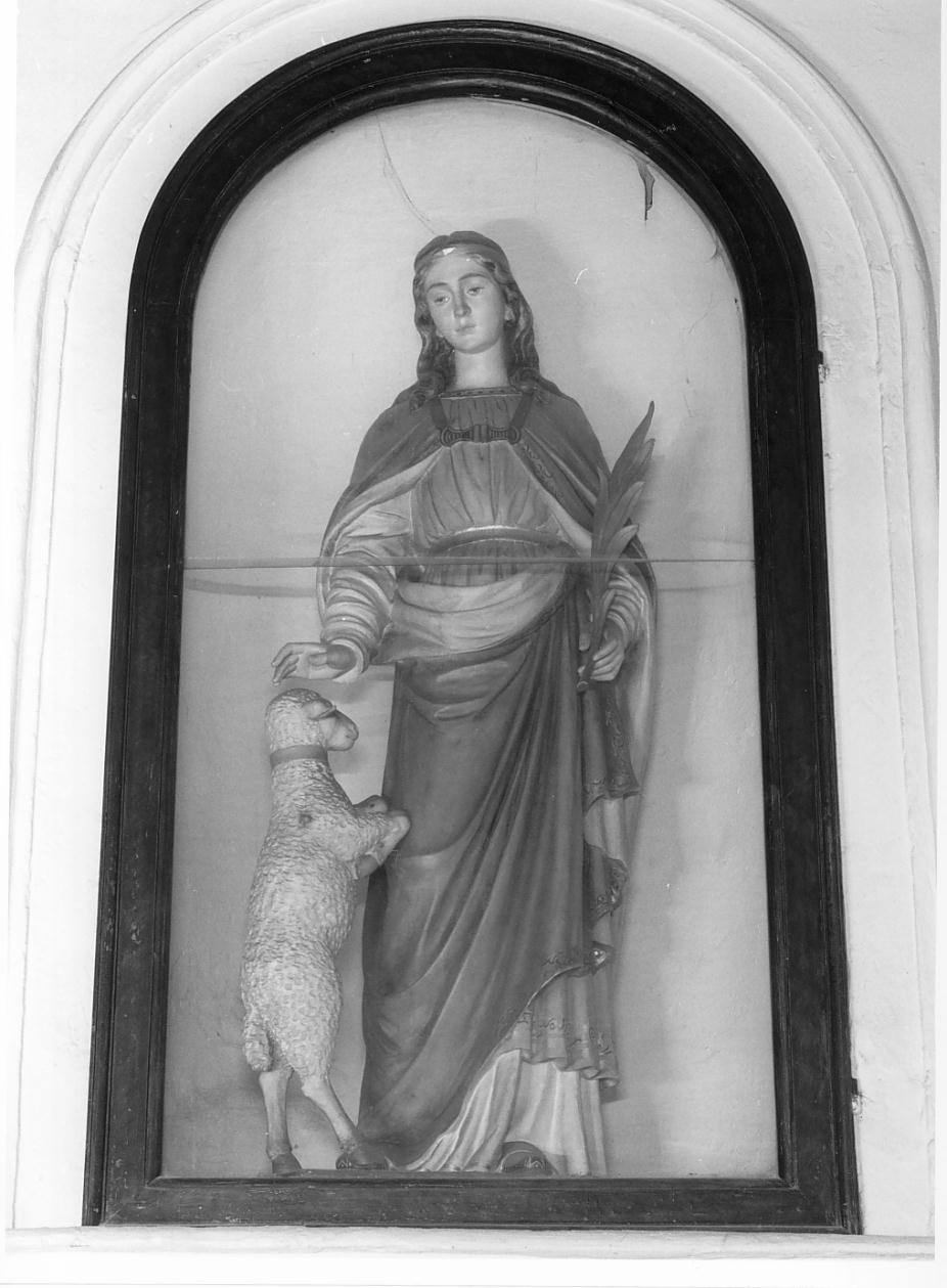 Sant'Agnese (statua) - ambito mantovano (secc. XIX/ XX)