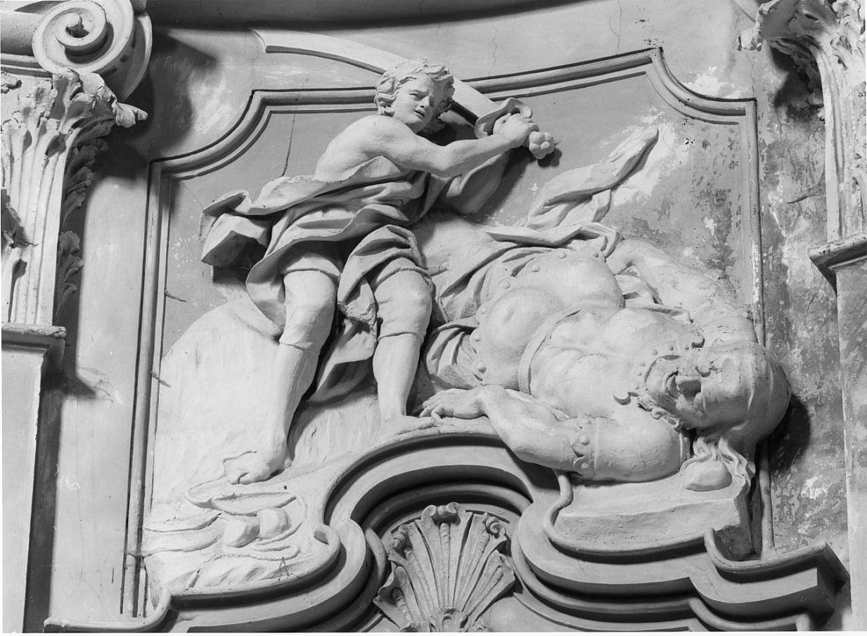 Davide e Golia (rilievo) - ambito mantovano (sec. XVIII)