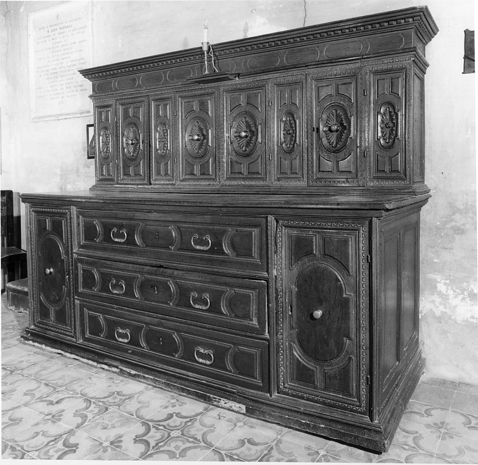 mobile da sacrestia di Sartori Giuseppe (sec. XVIII)