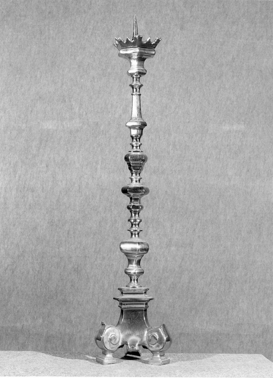 candeliere d'altare - ambito mantovano (seconda metà sec. XIX)