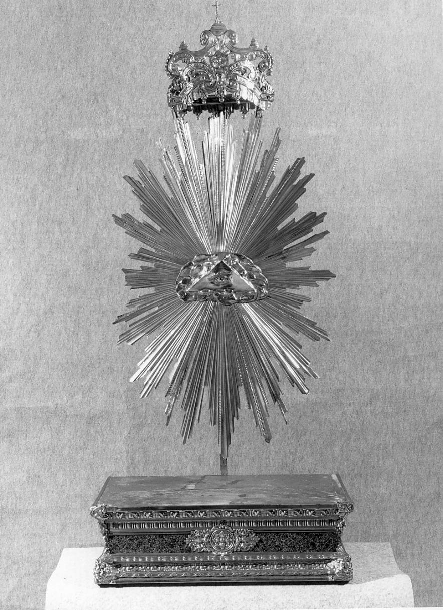 tronetto per esposizione eucaristica - ambito mantovano (prima metà sec. XX)