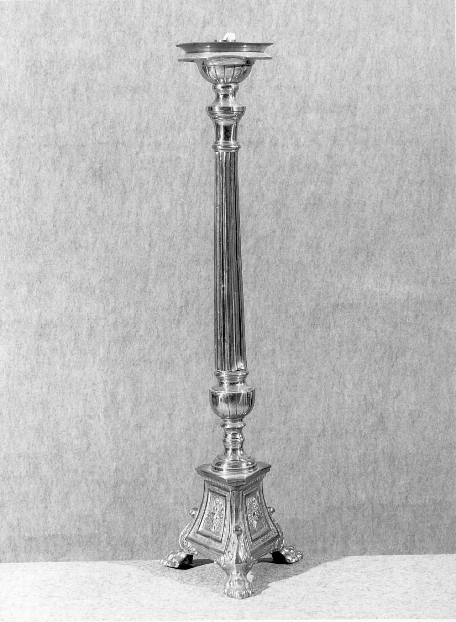 candeliere d'altare - ambito mantovano (prima metà sec. XX)