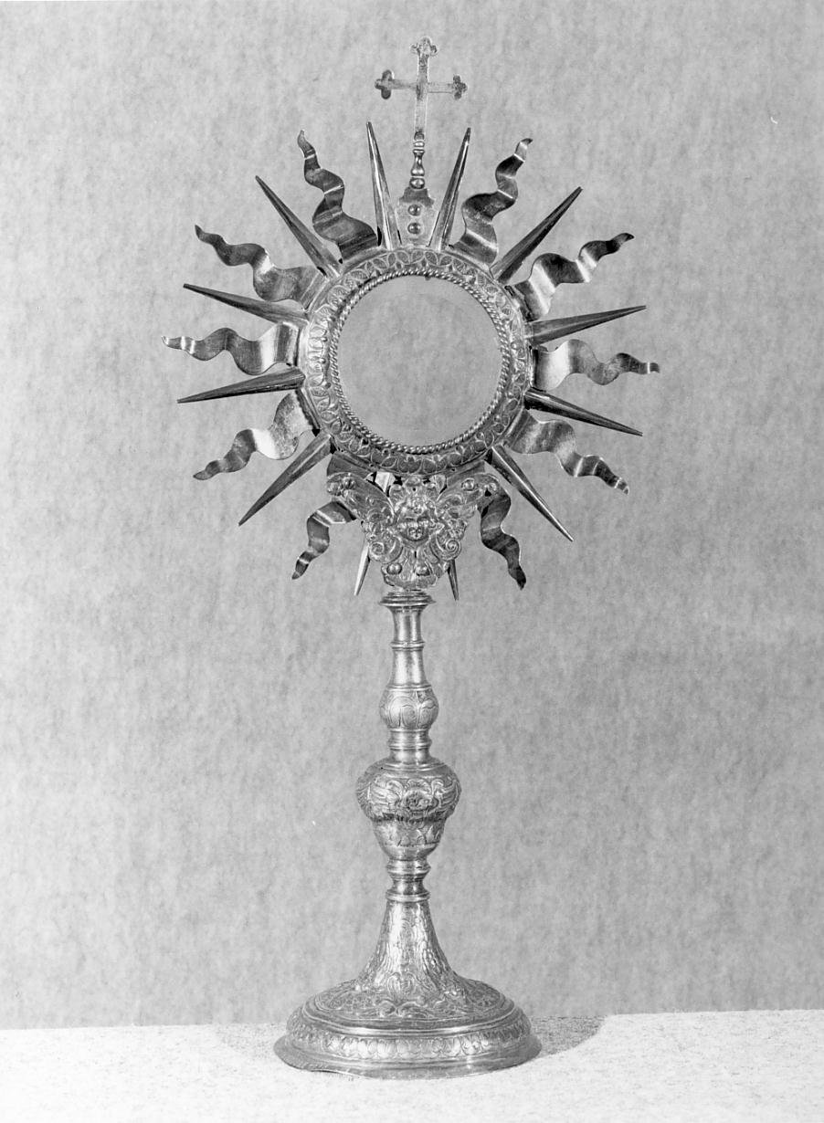 ostensorio - a raggiera - ambito mantovano (sec. XX)