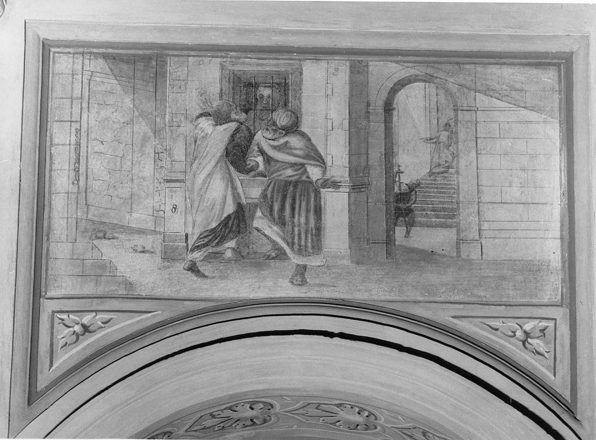 San Giovanni Battista in prigione (dipinto, elemento d'insieme) di Morselli (prima metà sec. XIX)