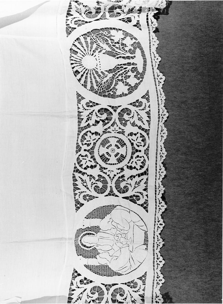 tovaglia d'altare - ambito mantovano (seconda metà sec. XIX)