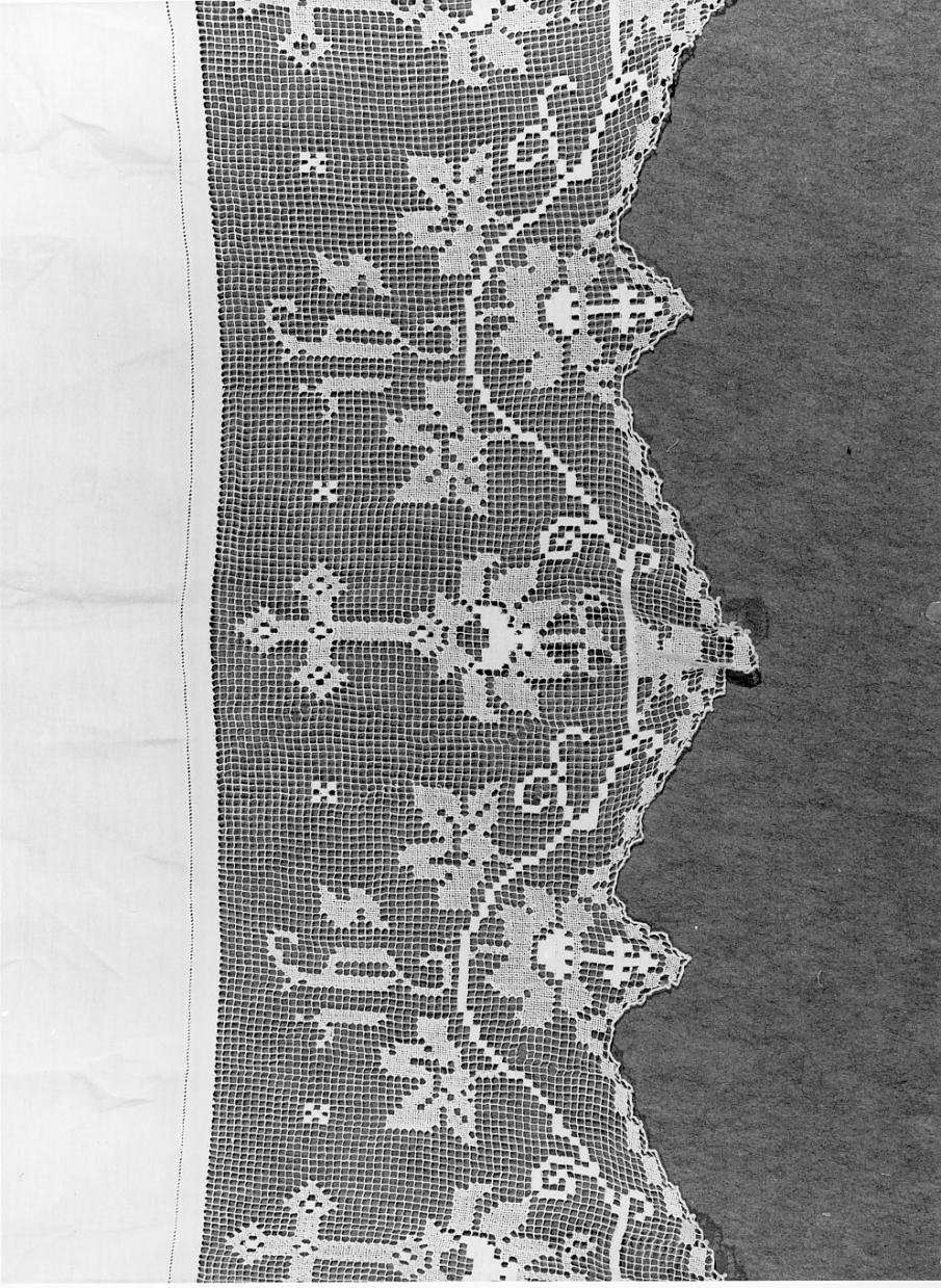 tovaglia d'altare - ambito mantovano (fine/inizio secc. XIX/ XX)