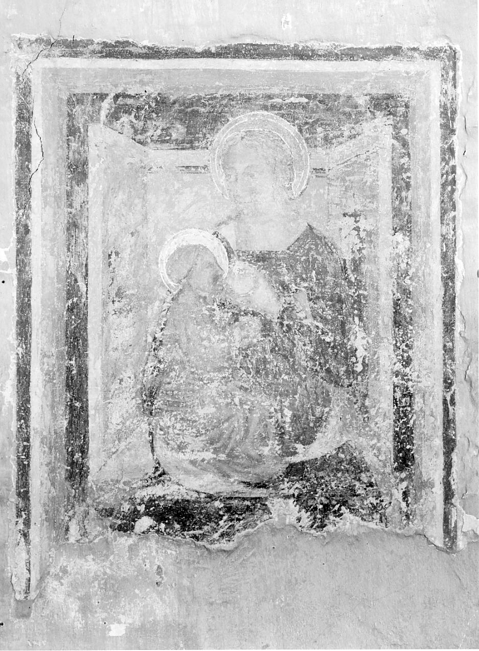 Madonna del Latte, Madonna in trono (dipinto, opera isolata) - ambito lombardo (prima metà sec. XV)