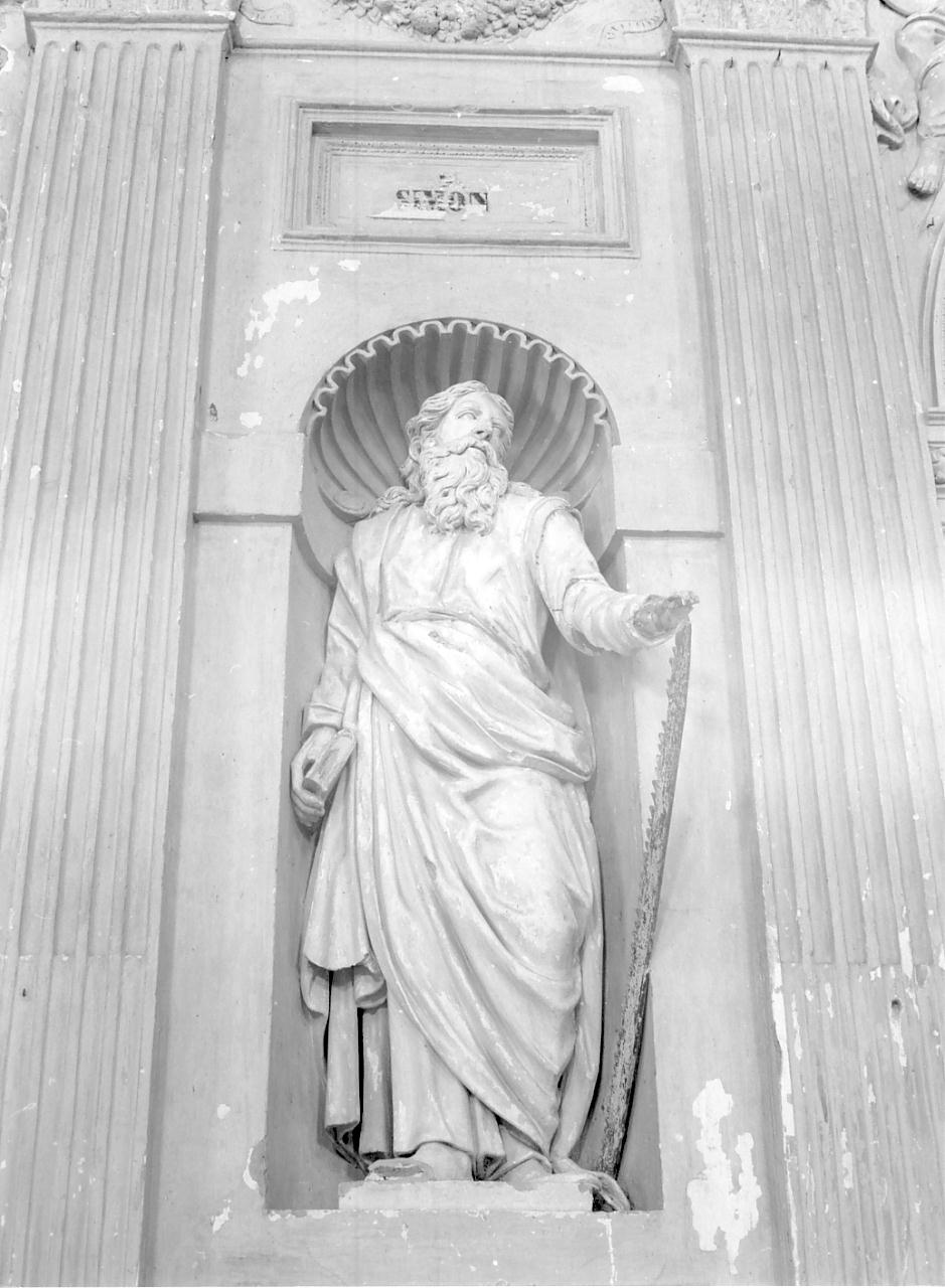 San Simone (statua, elemento d'insieme) - ambito lombardo (ultimo quarto sec. XVI)