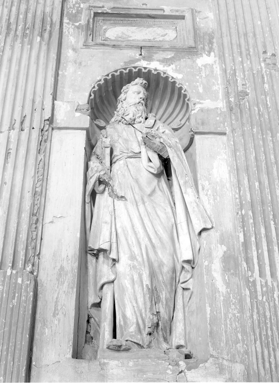Santo (statua, opera isolata) - ambito lombardo (ultimo quarto sec. XVI)