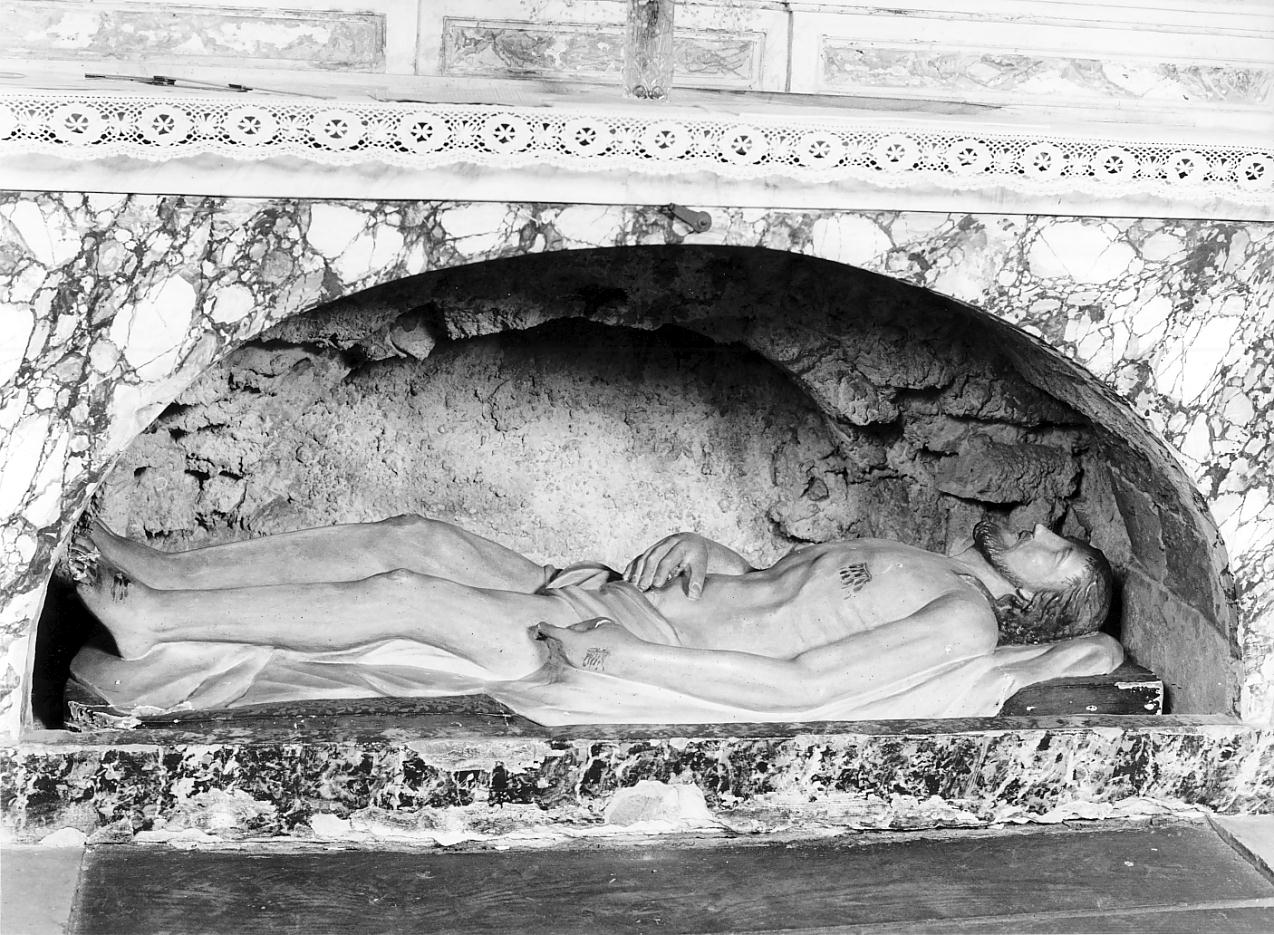 Cristo morto (statua, opera isolata) - ambito cremonese (seconda metà sec. XIX)