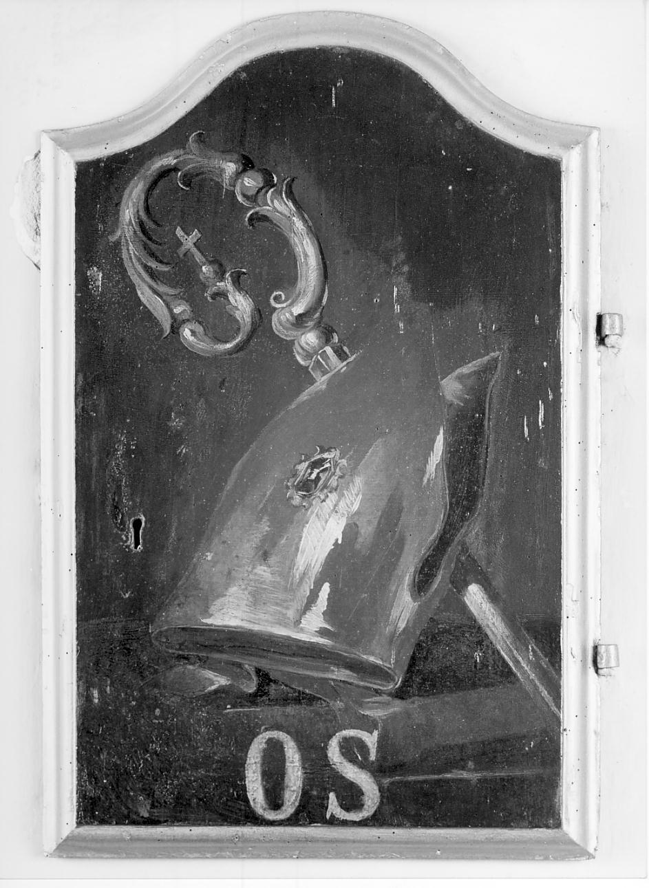 motivi decorativi (anta di armadietto per oli santi, serie) - ambito cremonese (terzo quarto sec. XVIII)