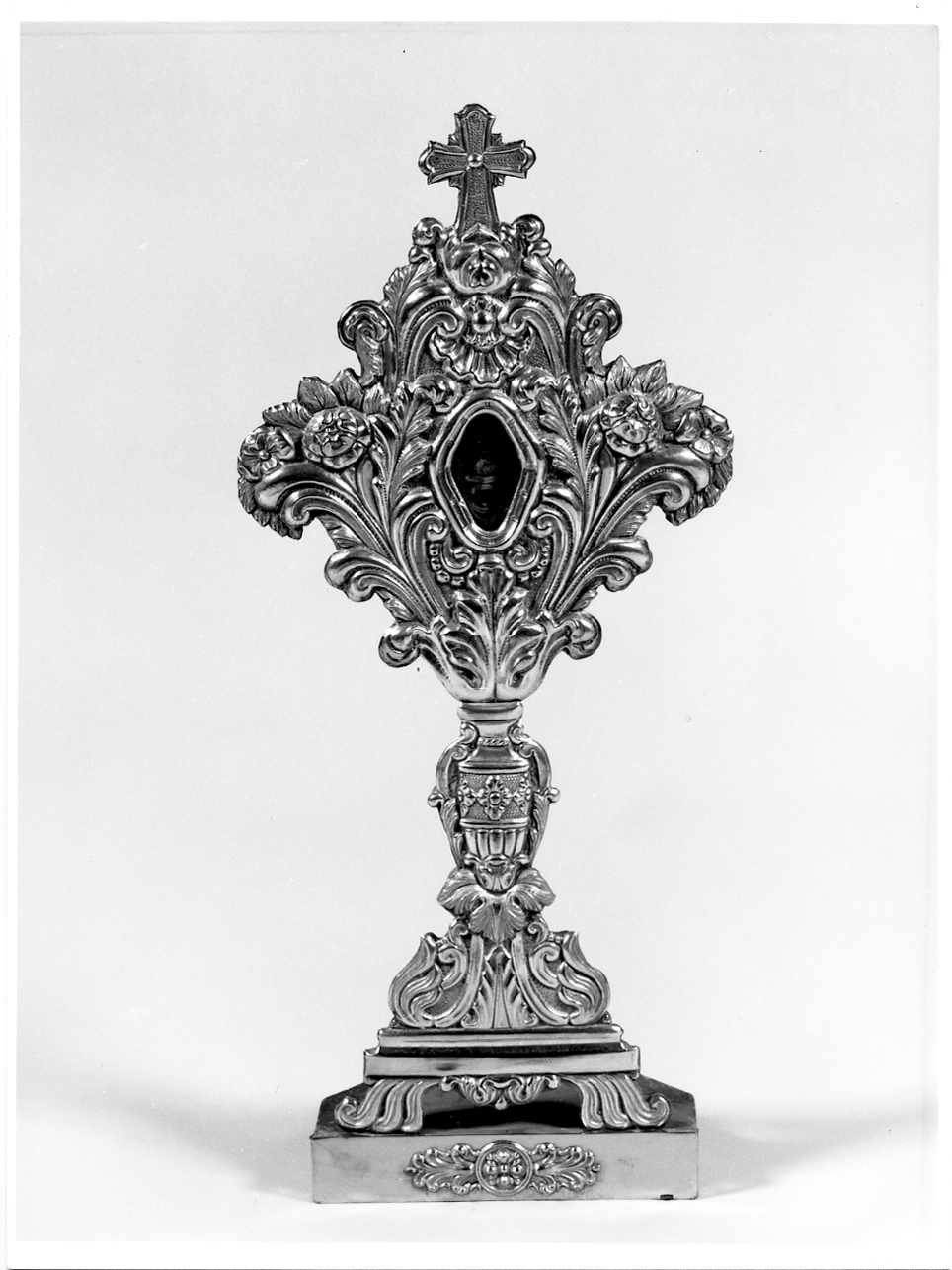 reliquiario - a ostensorio, opera isolata - ambito bresciano (primo quarto sec. XIX)