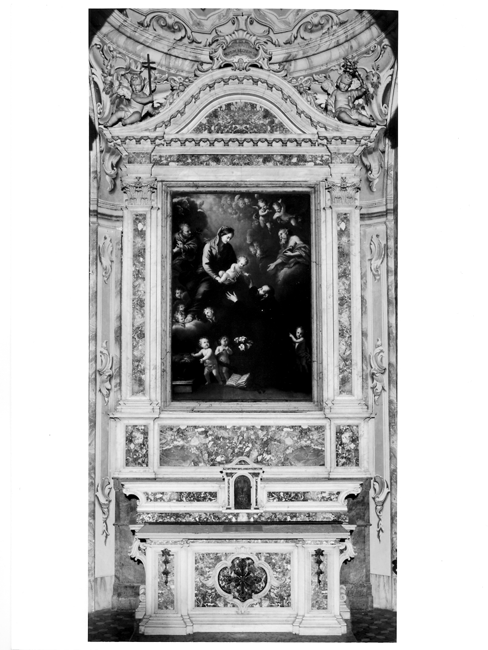 altare - a edicola, opera isolata di Carboni Giovanni Battista (?) (bottega) (metà sec. XVIII)