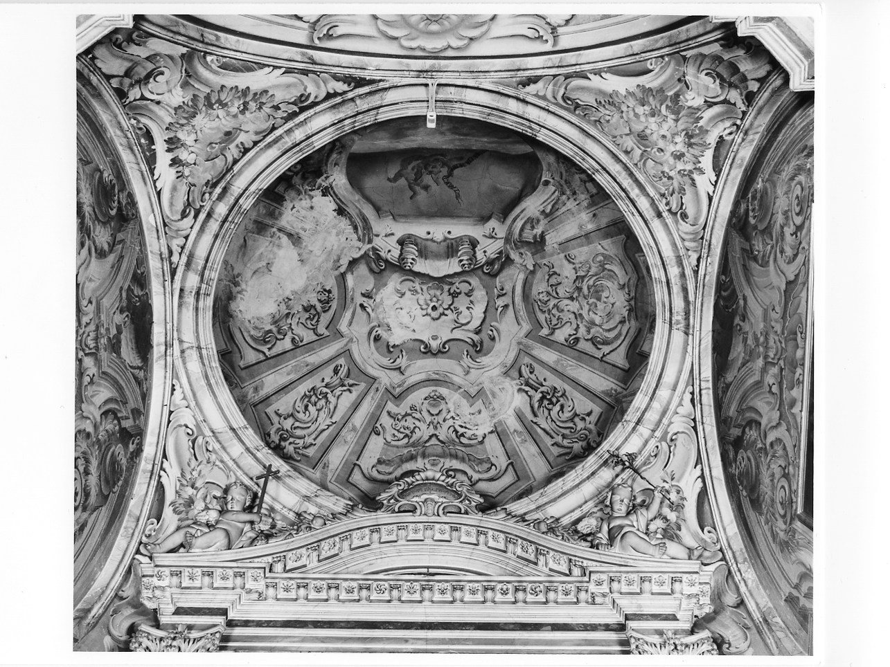 motivi decorativi vegetali (decorazione pittorica, insieme) - ambito lombardo (seconda metà sec. XVIII)