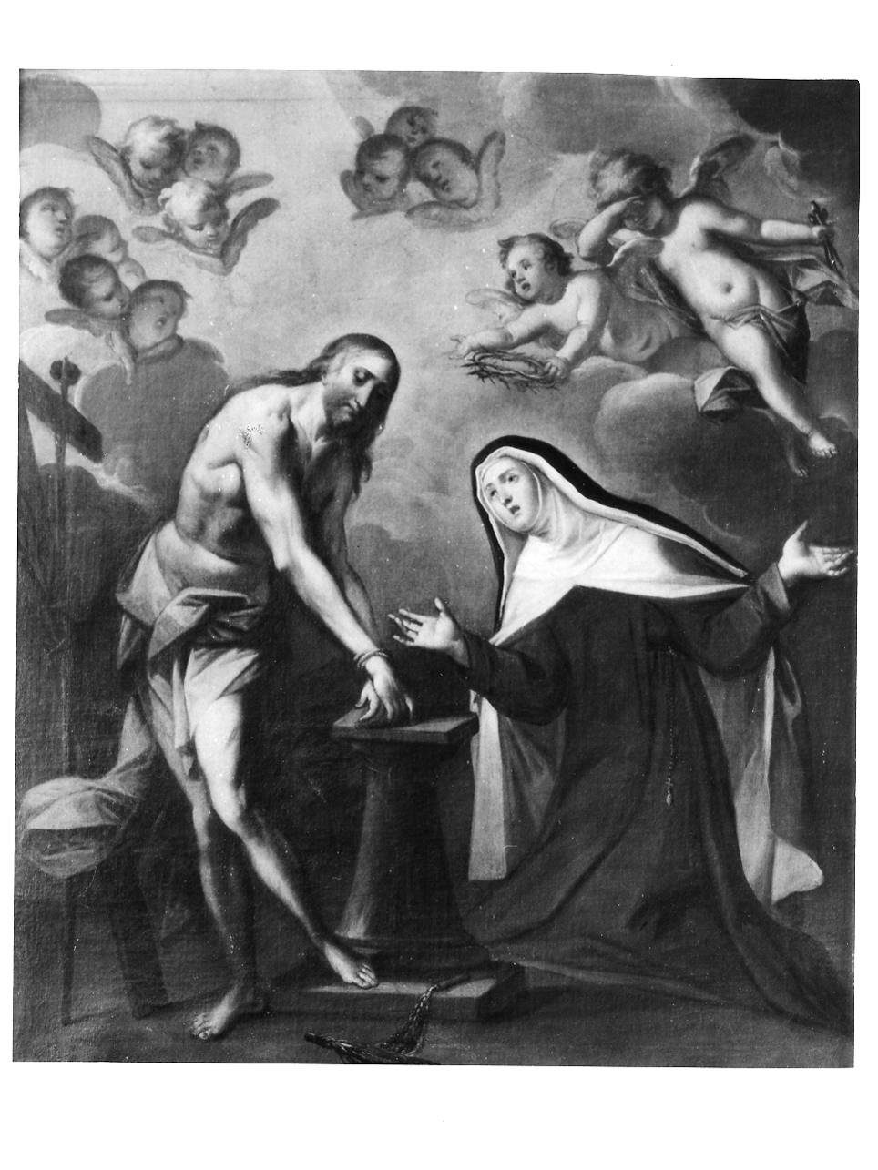 Visione di Santa Teresa d'Avila (?) (dipinto, opera isolata) - ambito lombardo (prima metà sec. XVIII)