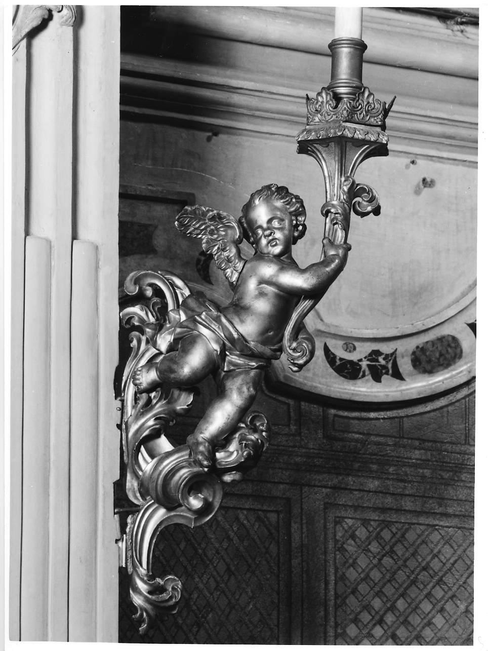 candeliere da parete, insieme di Carboni Giovanni Battista (metà sec. XVIII)