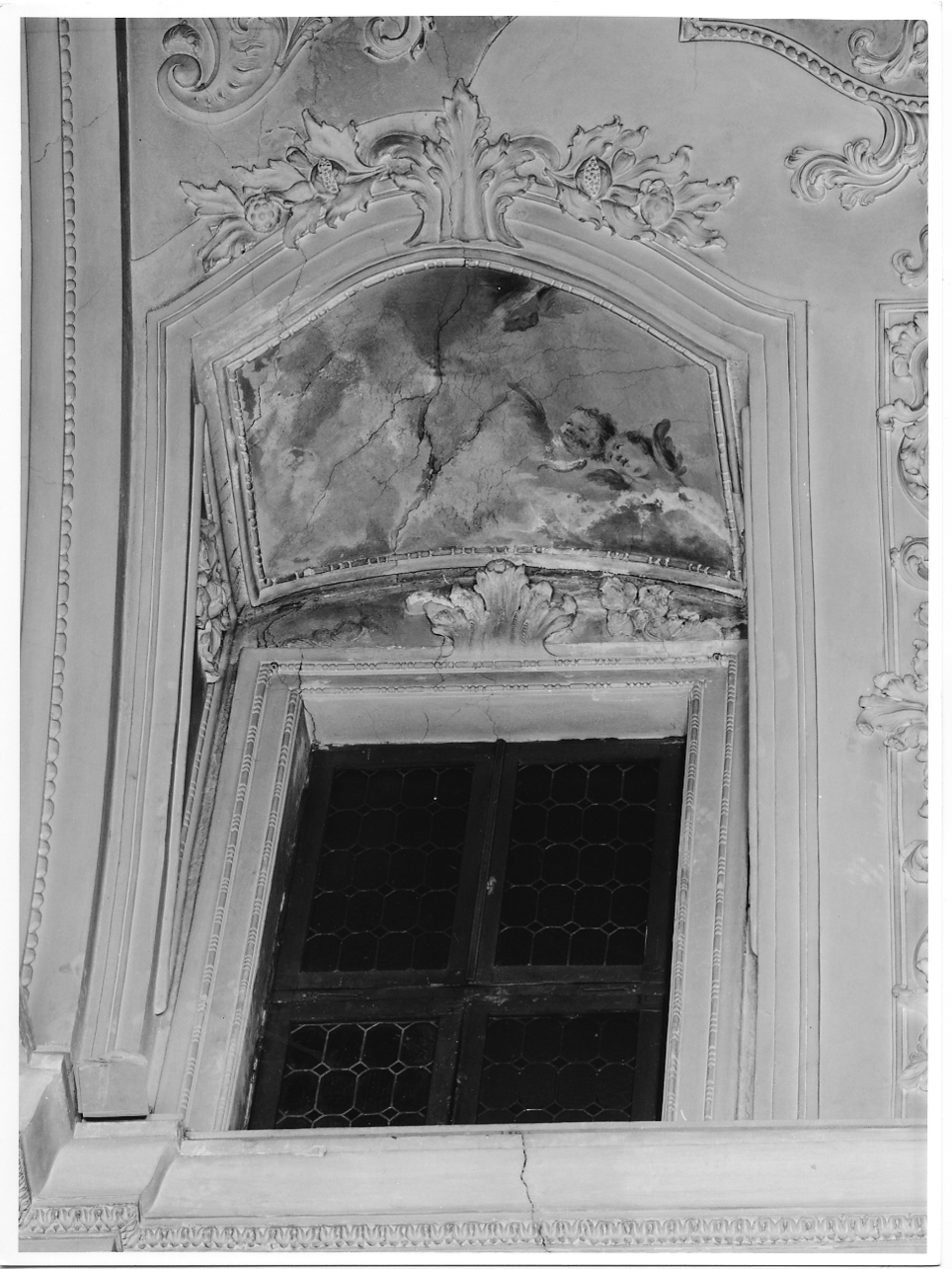 cherubini (cornice architettonica, elemento d'insieme) - ambito lombardo (sec. XVIII)