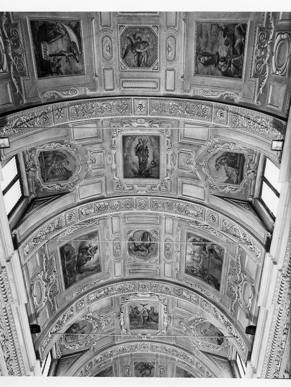 Allegorie mariane (decorazione pittorica, complesso decorativo) di Cossali Grazio (sec. XVII)