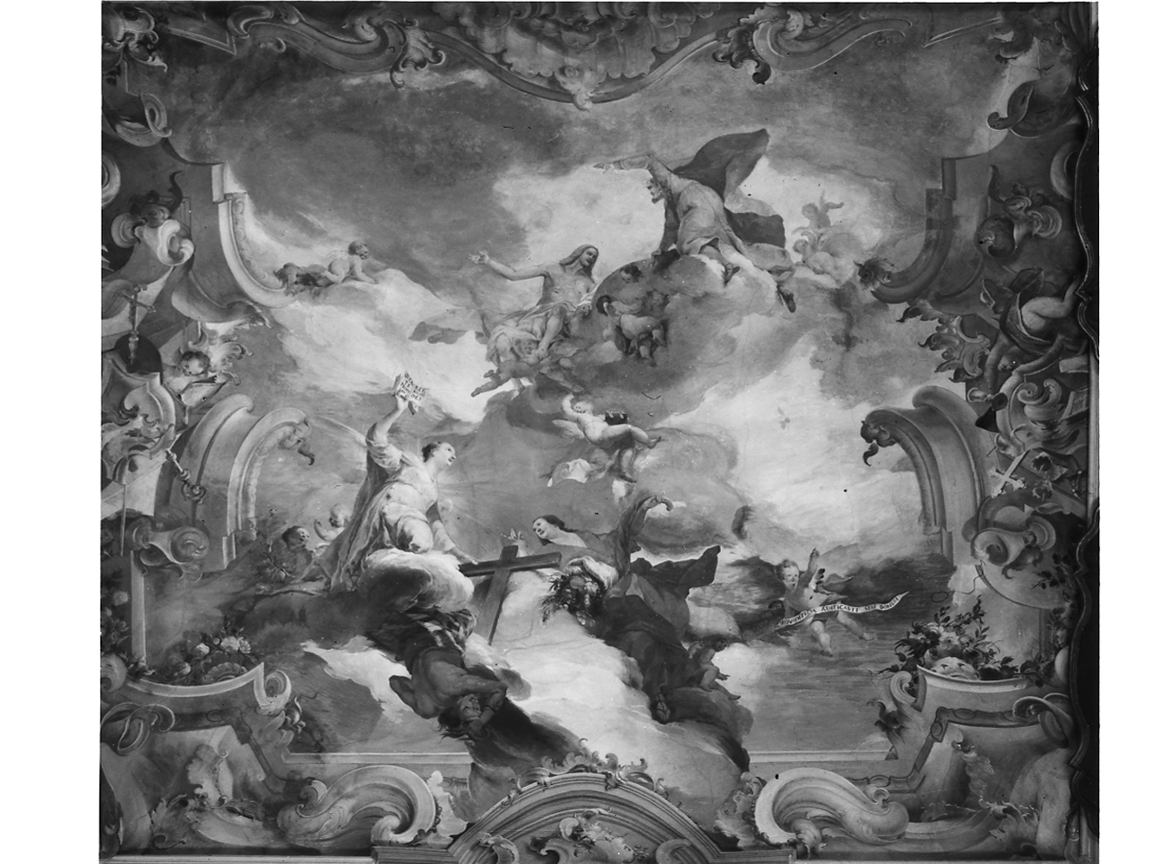 Gloria di San Gaetano (dipinto, elemento d'insieme) di Scalvini Pietro (sec. XVIII)