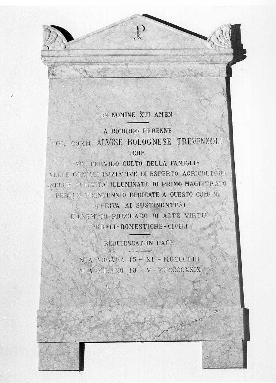 lapide - ambito mantovano (sec. XX)