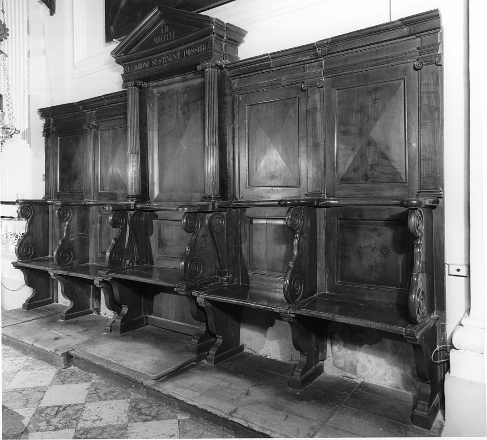 stalli del coro - ambito mantovano (sec. XIX)