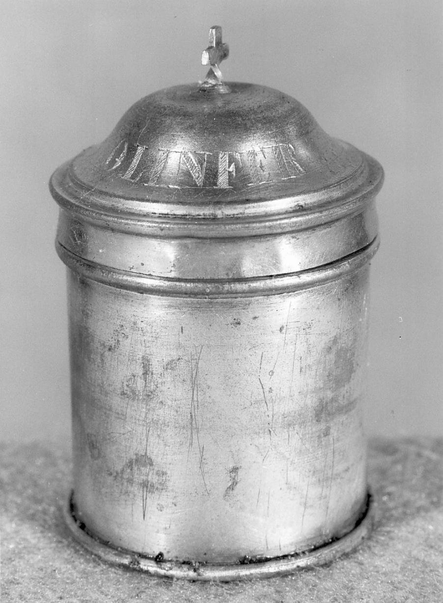 vasetti per oli santi - ambito mantovano (sec. XVIII)