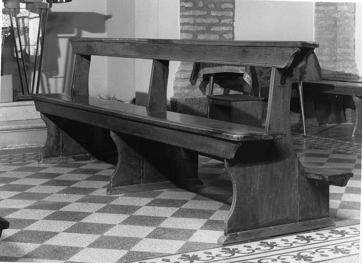 banco da chiesa - ambito mantovano (seconda metà sec. XIX)